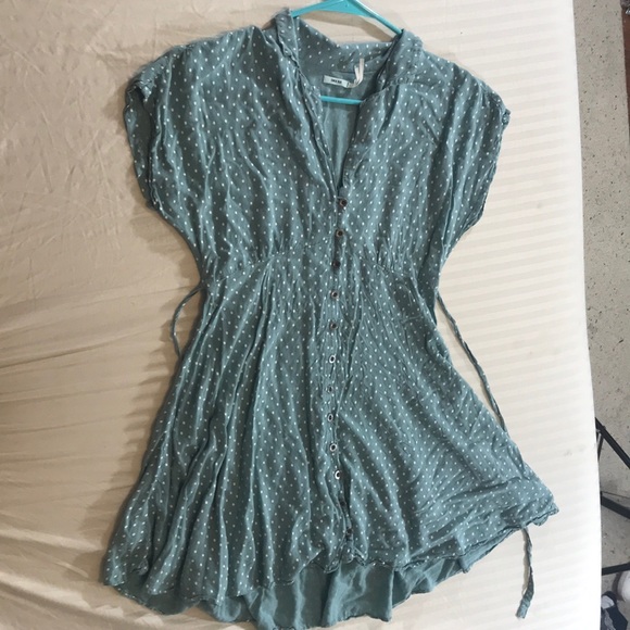 Kimchi Blue Dresses & Skirts - Collared Kimchi Blue Polkadot Dress